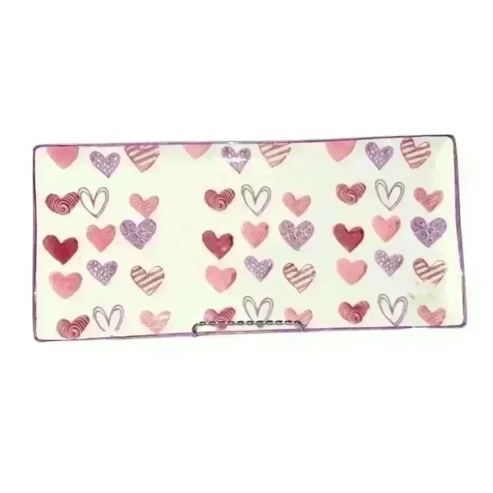 GVN Hand Painted Heart Platter